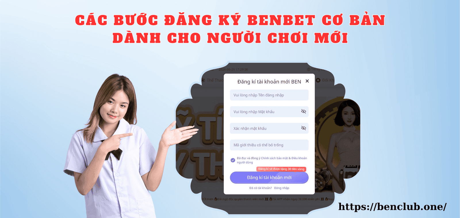 Những bước đăng ký benbet đơn giản